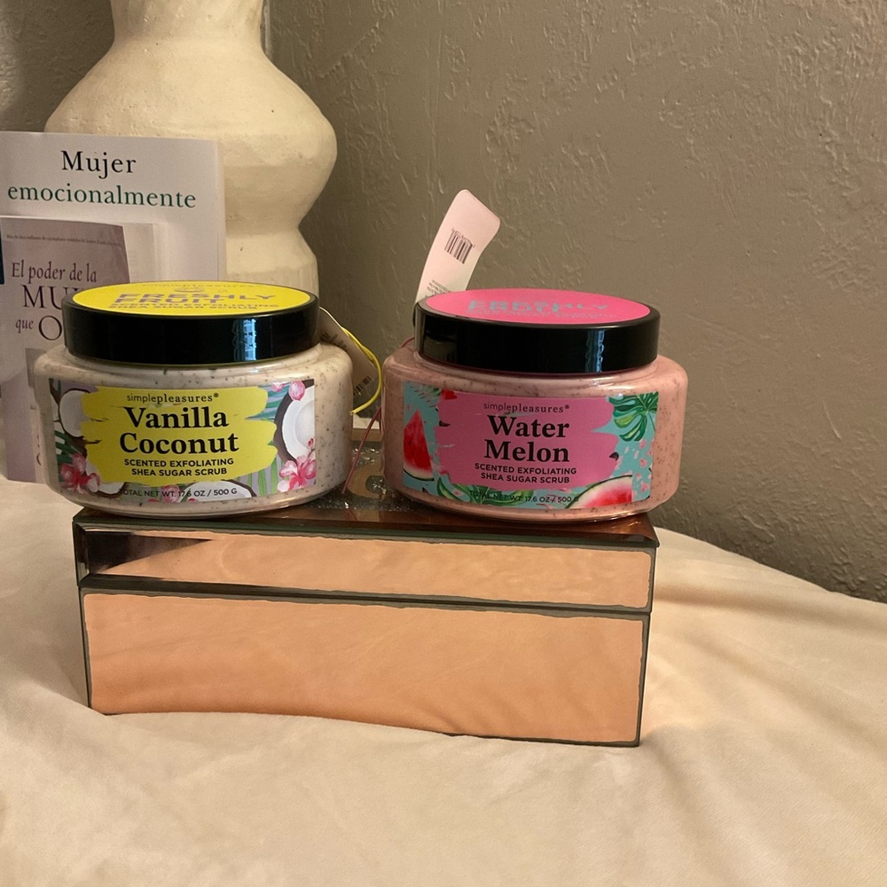Vanilla Coconut and Watermelon Exfoliating Scrub Set
